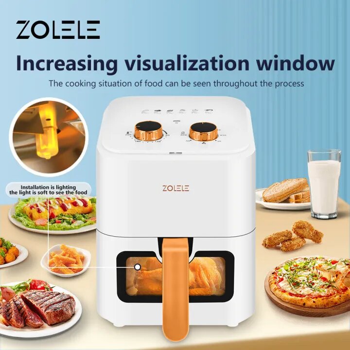 ZOLELE Visual Air Fryer 4.5L ZA003 - White