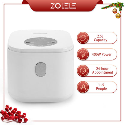 Zolele ZB002 Multifunctional 2.5L Smart Rice Cooker - White