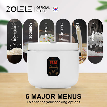 Zolele ZB003 Electric Multifunctional Rice Cooker - White