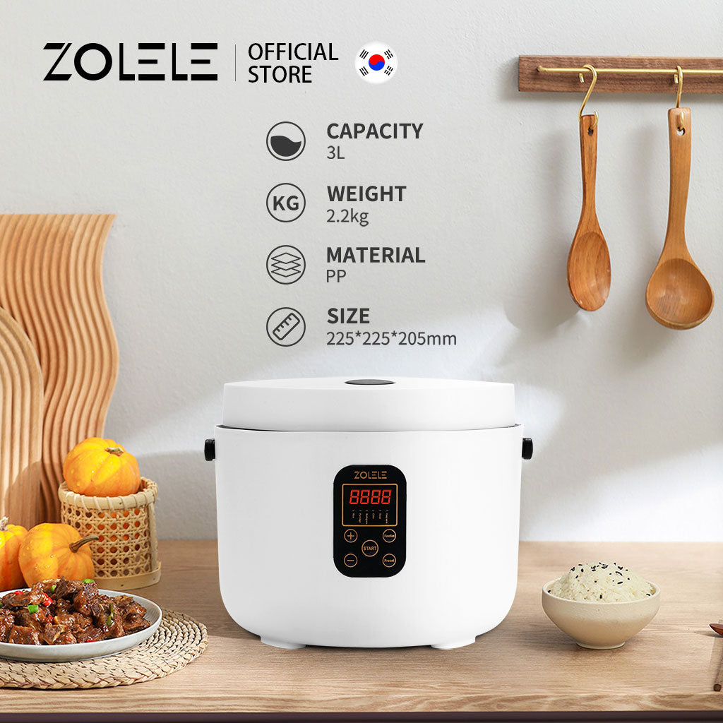 Zolele ZB003 Electric Multifunctional Rice Cooker - White