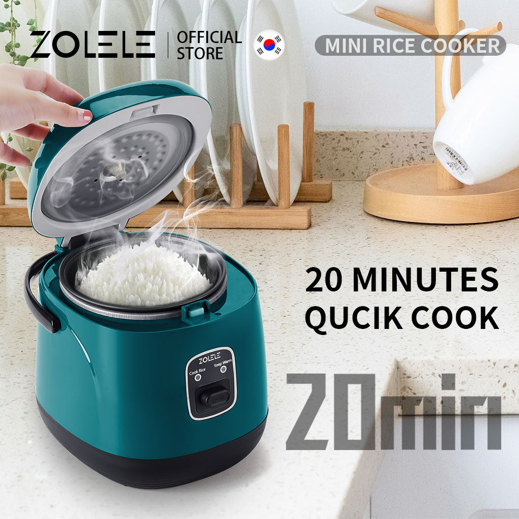 Zolele ZB004 Small Rice Cooker 1.2L Capacity - Green