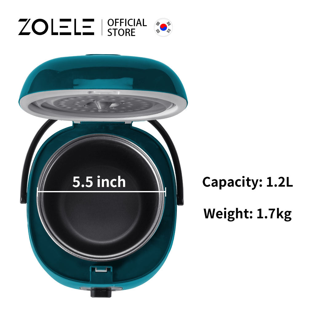 Zolele ZB004 Small Rice Cooker 1.2L Capacity - Green