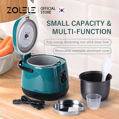 Zolele ZB004 Small Rice Cooker 1.2L Capacity - Green