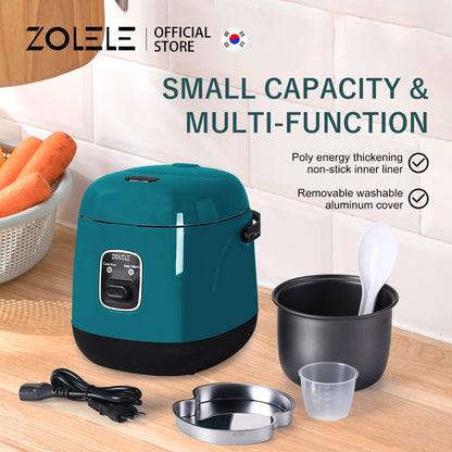 Zolele ZB004 Small Rice Cooker 1.2L Capacity - Green