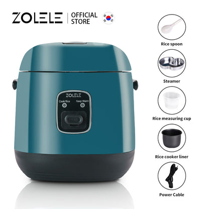 Zolele ZB004 Small Rice Cooker 1.2L Capacity - Green