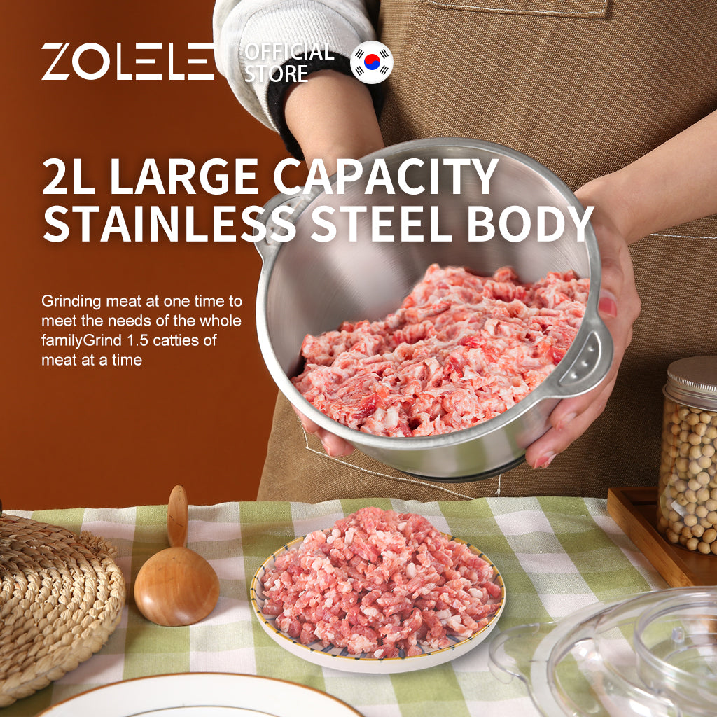Zolele ZD002 Meat Grinder 300W Motor - Black