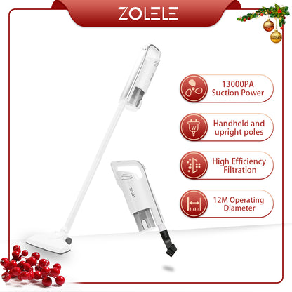 Zolele ZE002 Dust Absorber Home Vacuum Cleaner - White