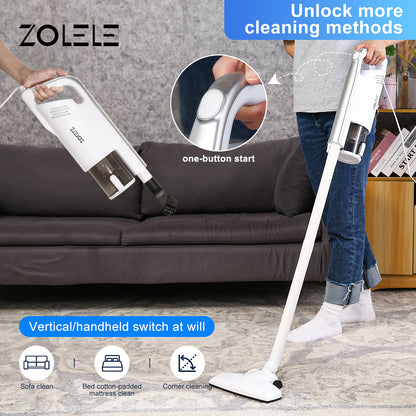 Zolele ZE002 Dust Absorber Home Vacuum Cleaner - White