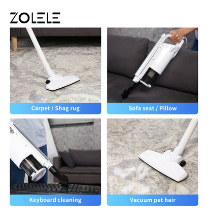 Zolele ZE002 Dust Absorber Home Vacuum Cleaner - White