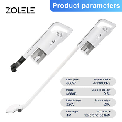 Zolele ZE002 Dust Absorber Home Vacuum Cleaner - White