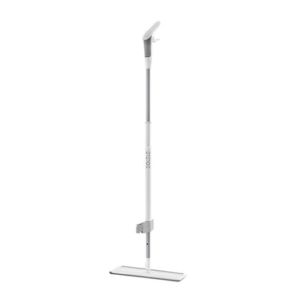 Zolele ZE003 Water Spray Mop Easy to Use Hand Free Spray Mop With 360 Degrees Rotating Mop Head, Water Mist Fan Spray and Soft Rubber Scraper - White