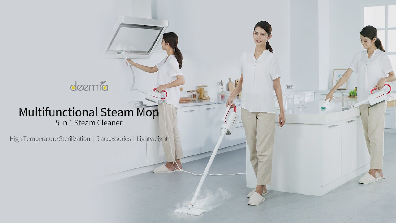 Deerma ZQ610 Multi-function Steam Cleaner - White