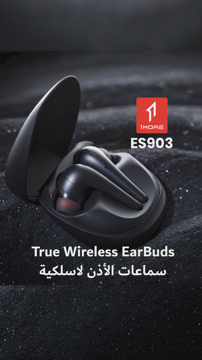 1More ES903 Aero Spatial Audio Noise Cancelling Earphone - Black