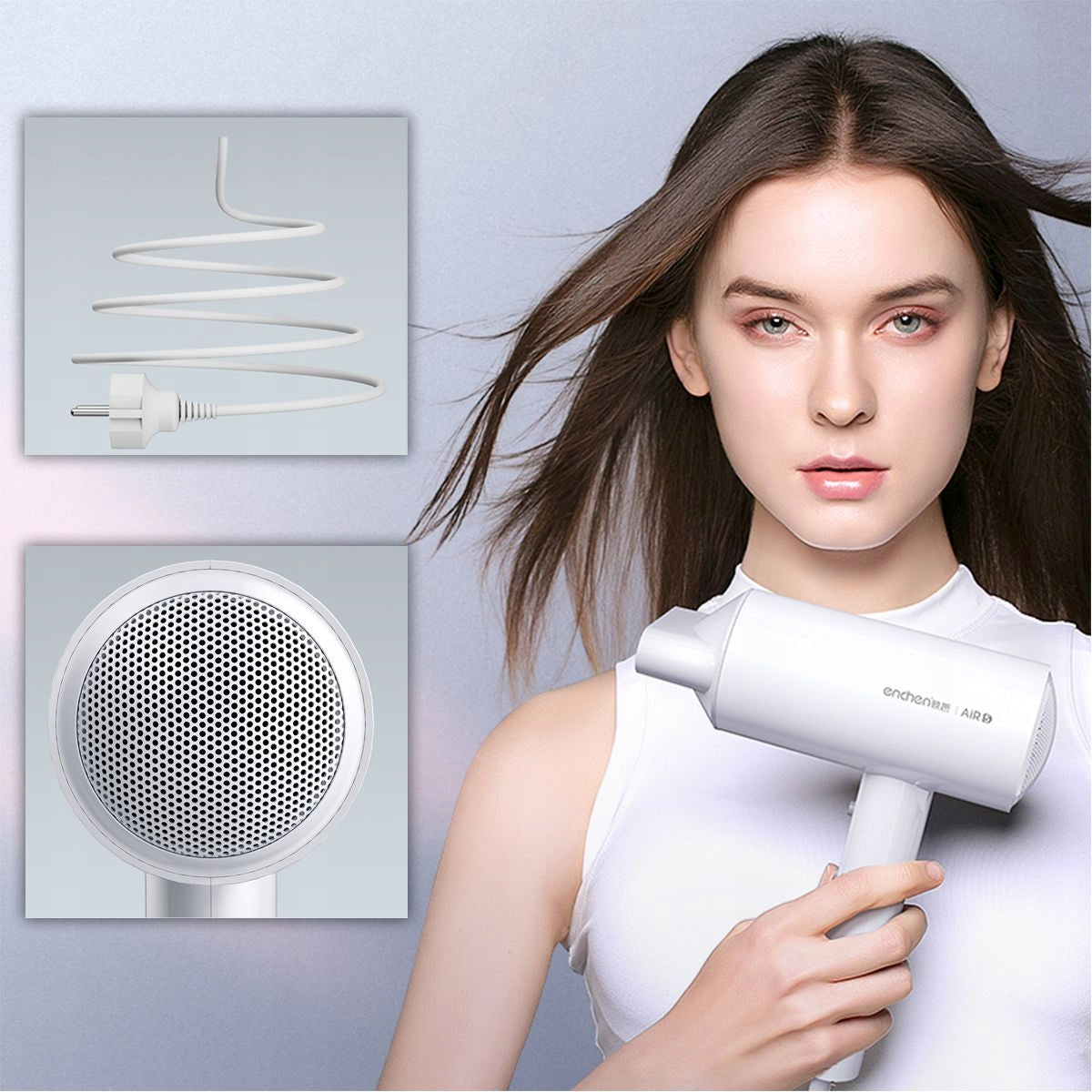 Enchen Air 5 Electric Hair Dryer - White