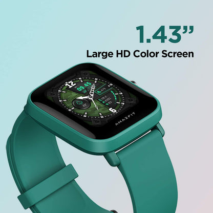Amazfit BIP U Pro Smart Watch 1.43 HD Color Screen Display - Green
