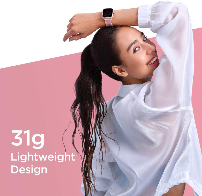 Amazfit BIP U Pro Smart Watch 1.43 HD Color Screen Display - Sakura Pink