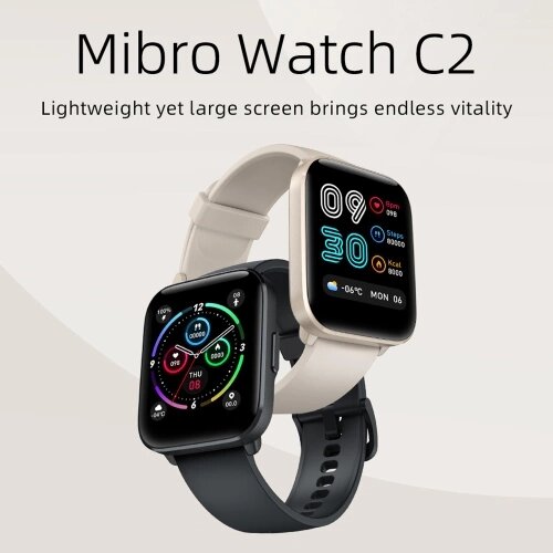 ميبرو C2 ساعة ذكية 1.69 شاشة HD - أسود