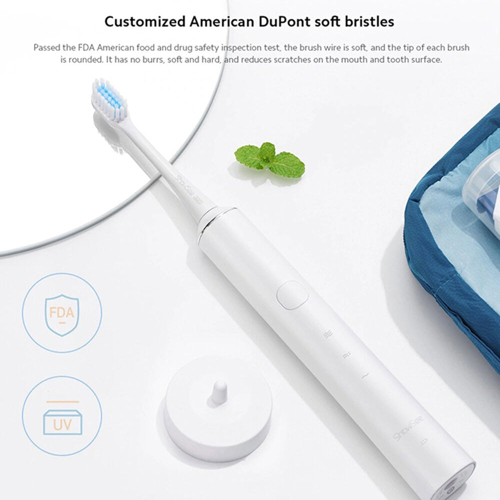 Showsee D1-P Electric Toothbrush 3 Brushing Modes - White