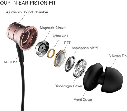 1More E1009 Piston Fit Wired Earphone - Pink