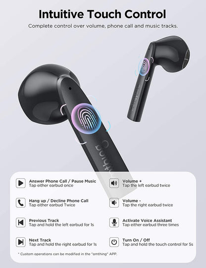 1More EO005 Omthing Airfree Pods سماعات أذن لاسلكية - أسود