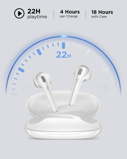 1MORE ESS3001T ComfoBuds سماعات أذن لاسلكية مريحة وخفيفة الوزن - أبيض