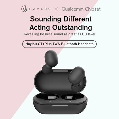 Haylou GT1 Plus True Wireless Earbuds Bluetooth Earphone - Black