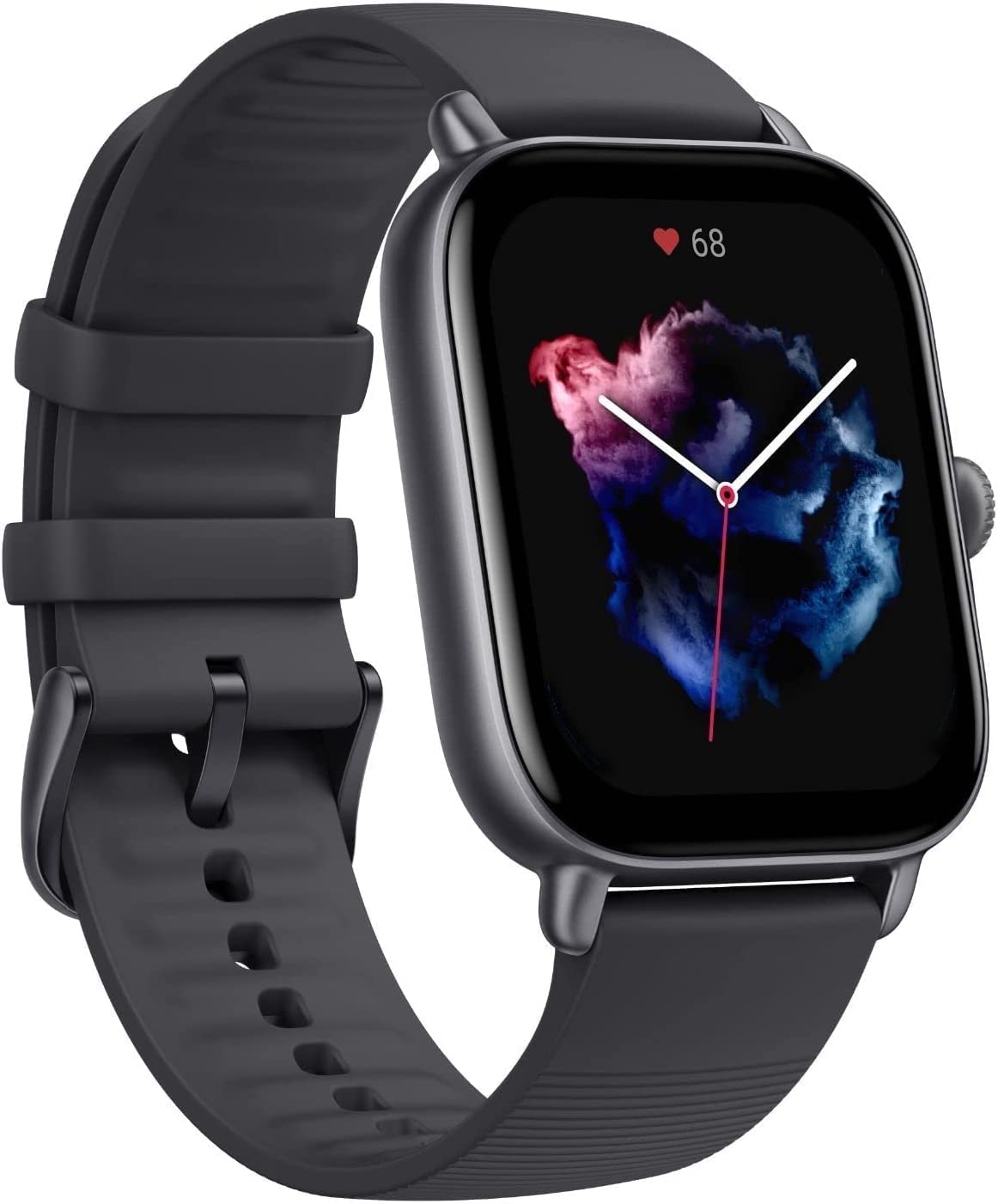 ساعة Amazfit GTS 3 الذكية 1.75 شاشة Ultra HD AMOLED - أسود