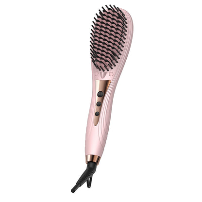 Bomidi HB1 Electric Hair Straightener Brush Multifunctional Hair Comb - Pink