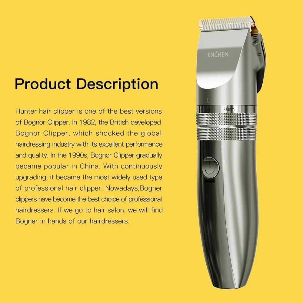 Enchen Hunter Electric Hair Trimmer - Grey