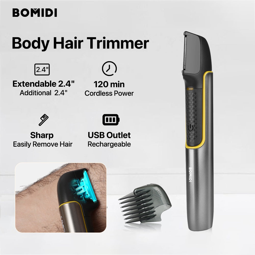 Bomidi HT1 Electric Body Hair Shaver Wireless Hair Shaver - Silver