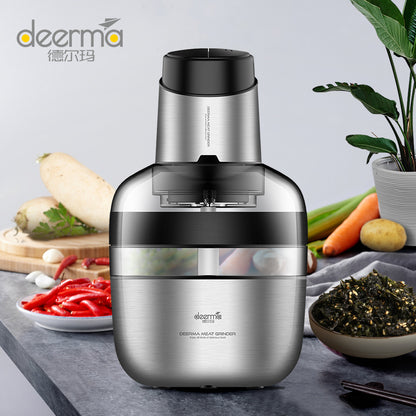 Deerma JR01 Multi Function Stainless Steel Food Processor Chopper - Black