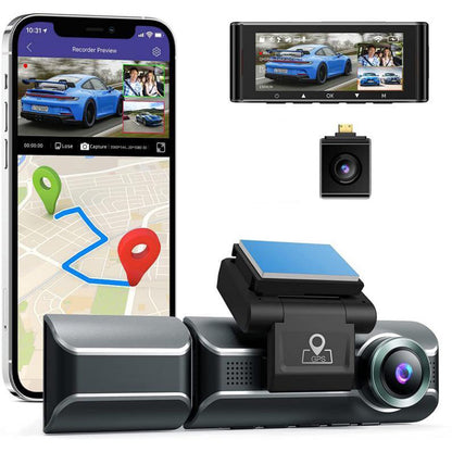 Jiekemi KM800 Smart Dash Cam 4K HD - Black