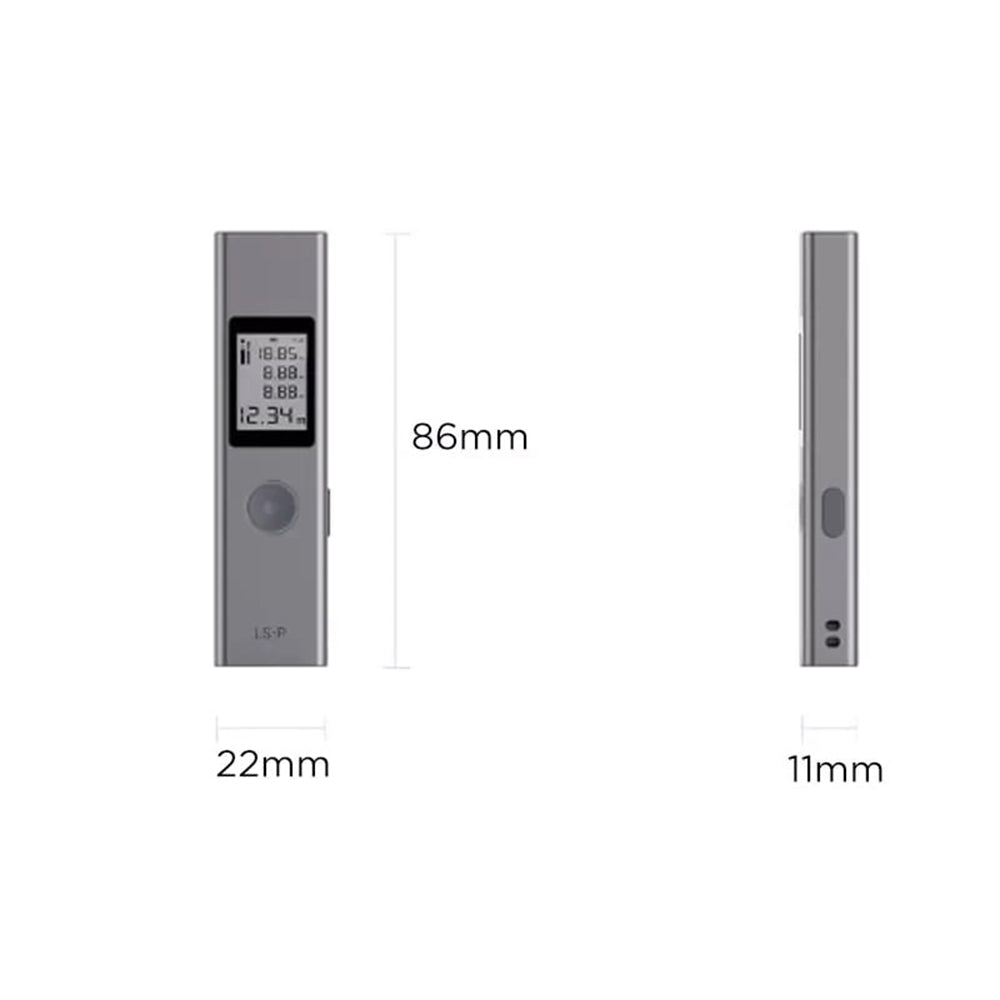 Duka ATuMan LS-P جهاز قياس المدى بالليزر الرقمي الذكي - رمادي