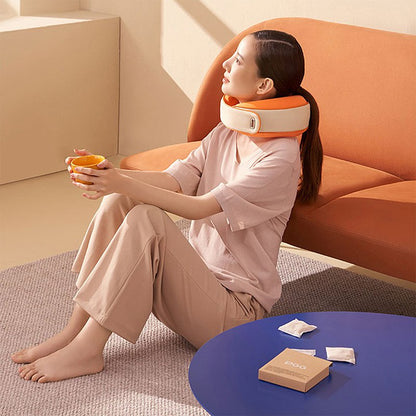 PGG M1 Smart Cervical Spine Massager Device Multi-Function Neck Pillow Massager - Pink