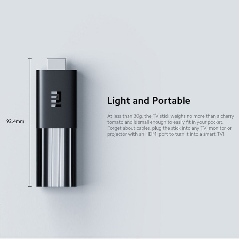 Xiaomi MI TV Stick Portable Android TV With Remote Control - Black