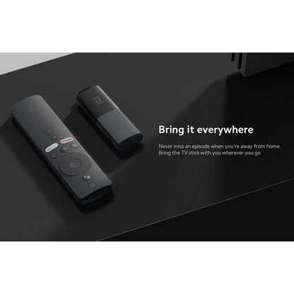 Xiaomi MI TV Stick تلفزيون أندرويد محمول مع جهاز تحكم عن بعد - أسود