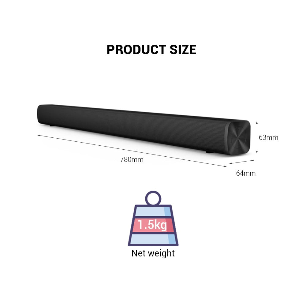 Redmi TV Soundbar Bluetooth Speaker Deep Bass - Black