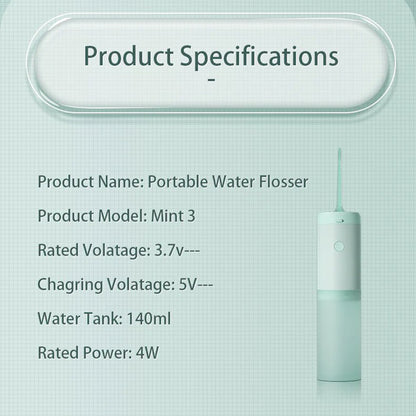 Enchen Mint 3 Portable Electric Water Flosser Oral Irrigator - Green