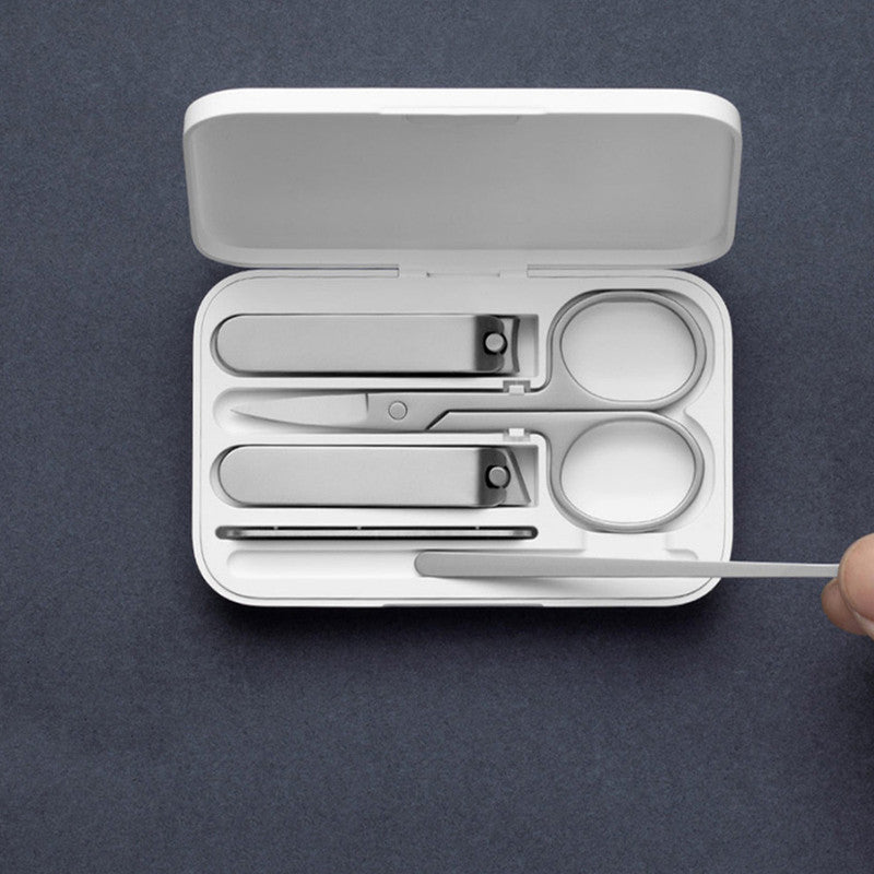 Xiaomi Mijia 5 Set Nail Clippers Stainless Steel Nail Cutter Tool Kit - White