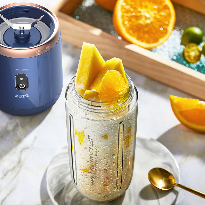 Deerma NU06 Mini USB Blender Bottle Portable Travel Juicer Cup Blue ORRO HOME