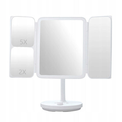 Jordan & Judy NV536 4 in 1 Foldable LED Makeup Mirror - White