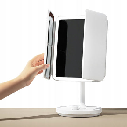 Jordan & Judy NV536 4 in 1 Foldable LED Makeup Mirror - White