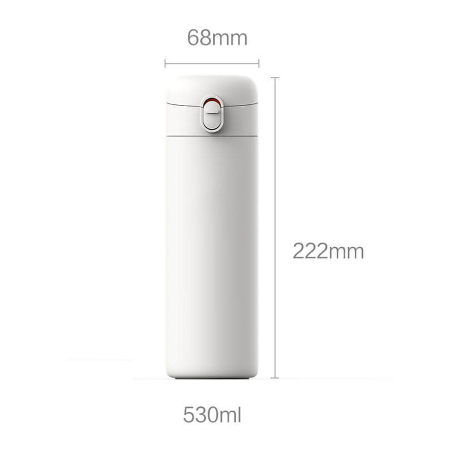 Pinlo PL-C530W1A Portable Stainless Thermos Vacuum Flask - White