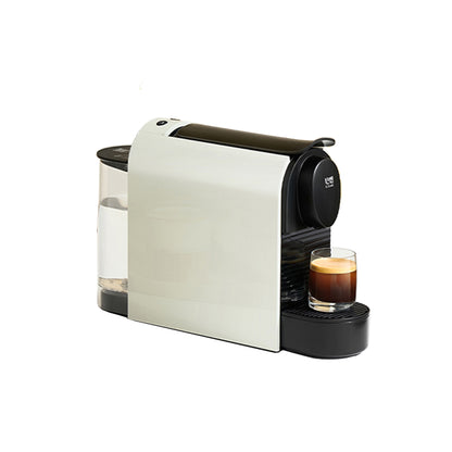 Scishare S1106 Mini Capsule Coffee Machine One Click Extraction Coffee - Black/White