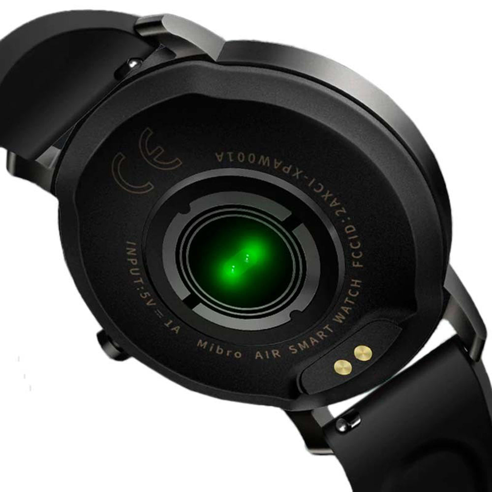 ساعة ميبرو اير الذكية 1.28 TFT شاشة عرض تعمل باللمس دائرية - أسود