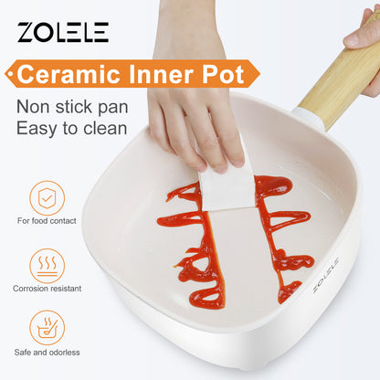 Zolele ZC306 Electric Cooking Pot Multifunctional - White