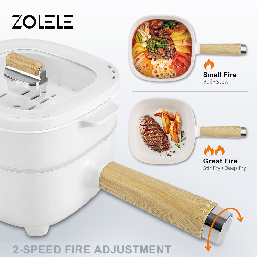 Zolele ZC306 Electric Cooking Pot Multifunctional - White