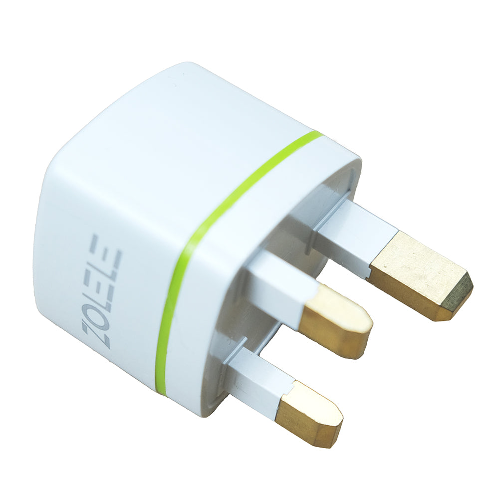 Zolele Universal Power Adaptor 3 Pin - White