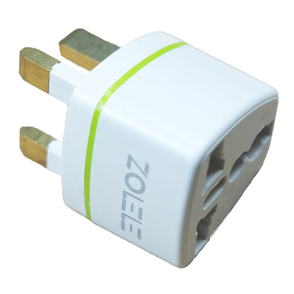 Zolele Universal Power Adaptor 3 Pin - White