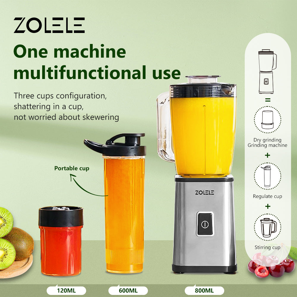 Zolele Zi101 Electric Juicer Multifunctional 800ml - Silver